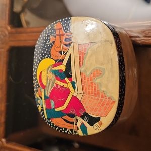 Wooden Trinket Christmas Box Made In India